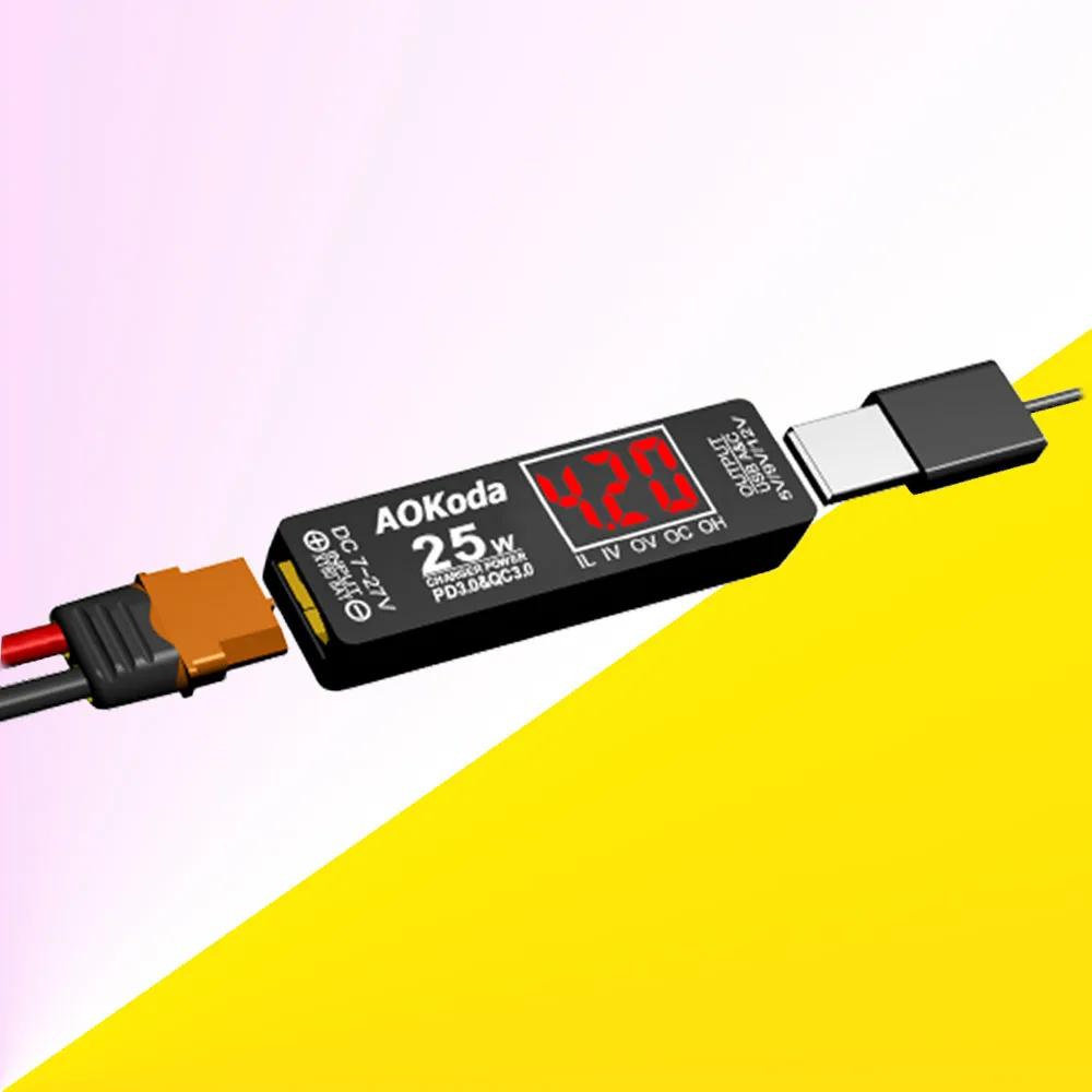 AOKoda PD3.0  QC3.0 ޼   , Lipo ͸ xt60 to USB , Ʈ º PC ޴ DIY ǰ